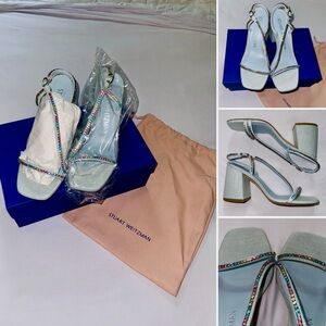Stuart Weitzman Sandals, Light Blue Denim, size 8.5